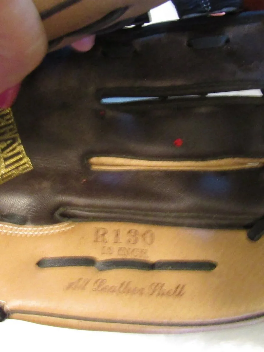 RAWLINGS LEATHER BASEBALL GLOVE R130 13" RENEGADE Code EHBE29 Infield /Outfield - Picture 6 of 6